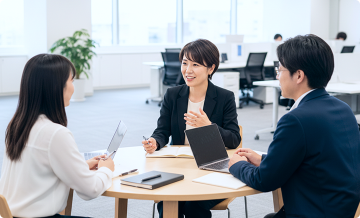 新卒向け座談会の様子